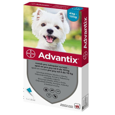 Advantix Spot On 1x1 ml pro psy 4-10 kg xxx