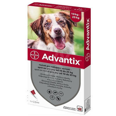 Advantix Spot On 1x2,5 ml pro psy 10-25 kg