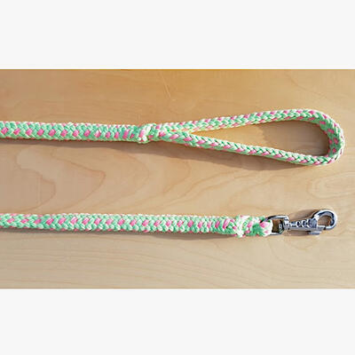 xVodítko pletené 12mm/150cm zeleno fluo-růžové, 12 - 1