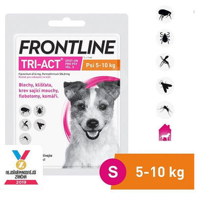 Frontline Tri-Act pro psy spot-on S (5-10 kg)