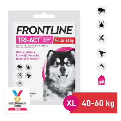 Frontline Tri-Act pro psy spot-on XL (40-60 kg)xxx