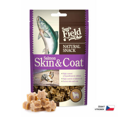 Sams Field Natural Salmon Snack Skin + coat 200 g - 1