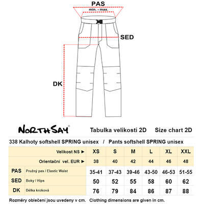 Kalhoty sotshellové SPRING CAMO unisex - 4
