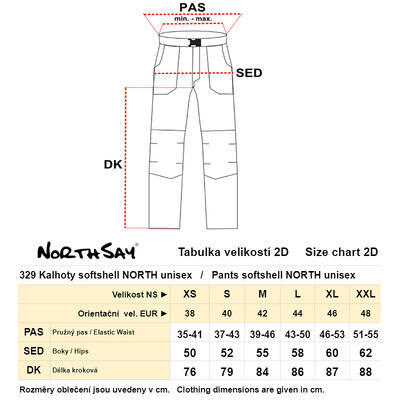Kalhoty SS NORTH UNI NERO XL tyrkys, XL tyrkys - 4